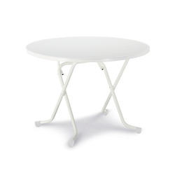 Barths Dublin - Klapptisch rund Ø 100 cm, Weiß