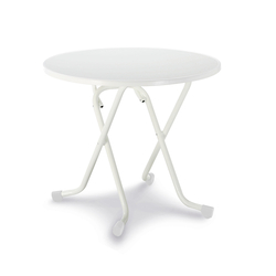 Barths Dublin - Klapptisch rund Ø 80 cm, Weiß