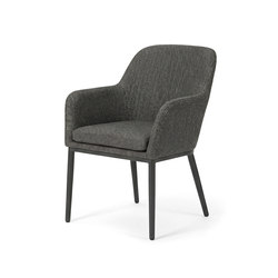 Barths Belfort - Dining Stuhl mit Armlehne, Anthrazit