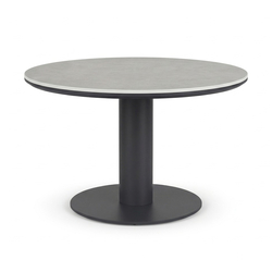 Barths Porto - Runder Dining Tisch Ø 130 cm, Anthrazit