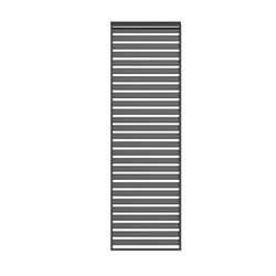 Barths Louvre – Wand 113 cm (für Breite 360 + 720 cm), Anthrazit
