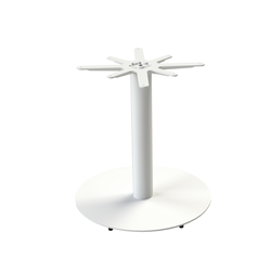 Feros Urban – Tischgestell für Tischplatten Ø 120 cm, Weiß