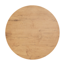 Feros HPL-Tischplatte Ø 120 cm, Teakholz