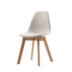 Feros Keeve – Stapelstuhl Gepolstert, Holz/Beige