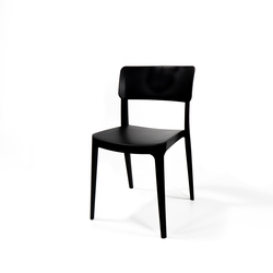 Feros Wing – Stapelstuhl, Schwarz