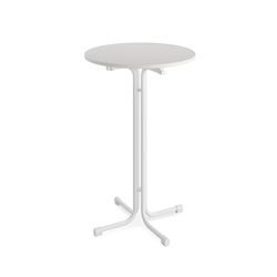 Feros Berlin – Klapp Stehtisch Ø 70 cm, Weiß