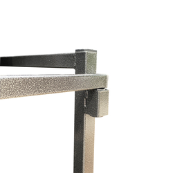 Feros Trolley Crossback/Napoleon/Tiffany - für max. 27 Hochzeitsstühle, Hammerite Silber