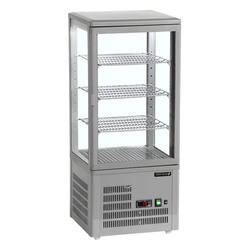 Tefcold Kühlvitrine Tischmodell UPD80-GREY, Grau, ABS, EEK C