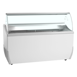 Tefcold Speiseeisvitrine UDRS9, Weiß, EEK C
