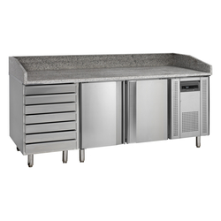 Tefcold Pizzatisch PT1310, SS 304, EEK B