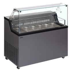 Tefcold Speiseeisvitrine MIRABELLA 6, Anthrazit RAL 7016, EEK C