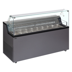 Tefcold Speiseeisvitrine MIRABELLA 9, Anthrazit RAL 7016, EEK C