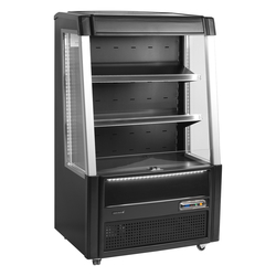 Tefcold Niedrige Open-Front-Geräte ODC90 BLACK, Schwarz, EEK F