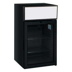 Tefcold Flaschenkühlschrank FS80CP BLACK, Schwarz, EEK D