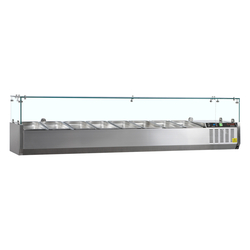 G-Line by Tefcold Kühlvitrine GN1/4 GVC33-180, SS 201