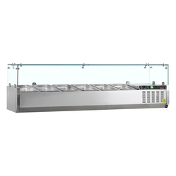 G-Line by Tefcold Kühlvitrine GN1/4 GVC33-140, SS 201