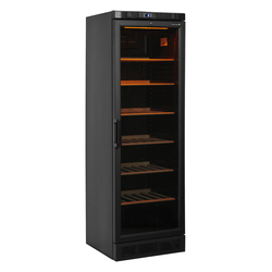 Tefcold Display-Kühlschrank geeignet für Wein CPV1380E, Schwarz, EEK D