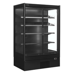 Tefcold Supermarkt-Multideck-Kühlschrank EXTRA1250CD, Schwarz / Glas, EEK D