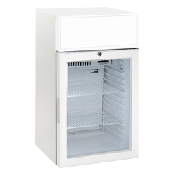 Tefcold Flaschenkühlschrank FS80CP White / Esta L80 Lw-LED, Weiß, EEK D