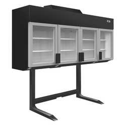 Tefcold Supermarkt-Wandgefrierschrank MTF250B, Schwarz, EEK E