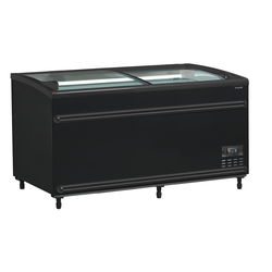Tefcold Supermarkt-Kühler/Gefriertruhe in Schwarz SFI145B-CF VS, EEK C