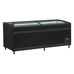 Tefcold Supermarkt-Kühler/Gefriertruhe in Schwarz SFI185B-CF VS, EEK C