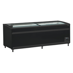Tefcold Supermarkt-Kühler/Gefriertruhe in Schwarz SFI210B-CF VS, EEK C