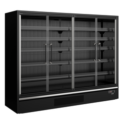 Tefcold Supermarkt-Multideck-Kühlschrank Galaxy+ GP26FGD Black, Schwarz RAL9005, EEK B