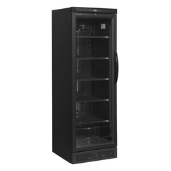 Tefcold Flaschenkühlschrank, Anschlag links CEV425 BLACK L/H, Schwarz, EEK D
