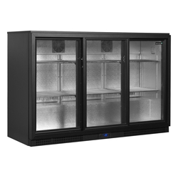 Tefcold Backbar-Kühlschrank BA31S-3, Schwarz, EEK B