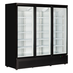 Tefcold Displaykühlschrank Atom Maxi C3DB, Schwarz RAL9005, EEK B