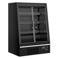 Tefcold Supermarkt-Multideck-Kühlschrank Galaxy+ GPL10FGD Black, Schwarz RAL9005, EEK B