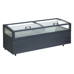 Tefcold Supermarkt- Kühl-/Gefriertruhe VIEW 250 CF VS, Anthrazit RAL 7016, EEK D