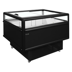 Tefcold Impuls-Kühl/Tiefkühlinsel in schwarz UHD201 /Black, Schwarz RAL9005, EEK F