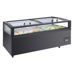 Tefcold Supermarkt- Kühl-/Gefriertruhe VIEW HC, Anthrazit RAL 7016, EEK D