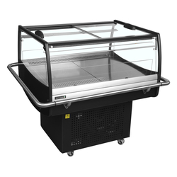 Tefcold Impuls-Kühlinsel in schwarz PDC90SL-2, Schwarz / Glas, EEK E