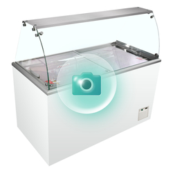 Tefcold Speiseeisvitrine IDA200-W1+, Weiß, RAL 9010, EEK C