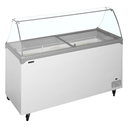 Tefcold Speiseeisvitrine NIC502SC-SO, Weiß, EEK D