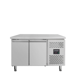 Vaiotec Gastro-Kühltisch, 2-türig – Monoblock, 1360 × 700 mm