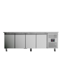 Vaiotec Gastro-Kühltisch, 4-türig – Monoblock, 2230 × 700 mm