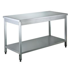 Vaiotec Gastro-Arbeitstisch, mit Grundboden, 1200 × 700 mm