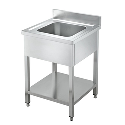 Vaiotec Gastro-Spültisch, 1 Becken, 600 × 600 mm