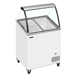 Tefcold Speiseeisvitrine IC202SCE-SO, Weiß, EEK D