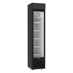 Tefcold Displaygefrierschrank FSF176VH B, Schwarz, EEK E