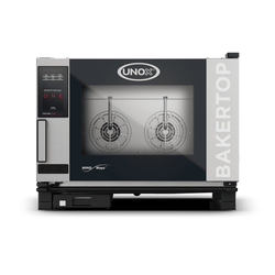 UNOX BAKERTOP MIND.Maps ONE XEBC-04EU-E1LM Professioneller Countertop-Ladenbackofen 4 Einschübe 600x400 Elektrisch Türöffnung links