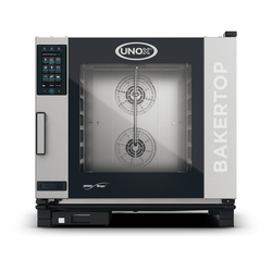 UNOX BAKERTOP MIND.Maps PLUS XEBC-06EU-GPLM Professioneller Countertop-Ladenbackofen 6 Einschübe 600x400 Gas Türöffnung links