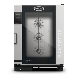 UNOX BAKERTOP MIND.Maps ONE XEBC-10EU-E1LM Professioneller Countertop-Ladenbackofen 10 Einschübe 600x400 Elektrisch Türöffnung links