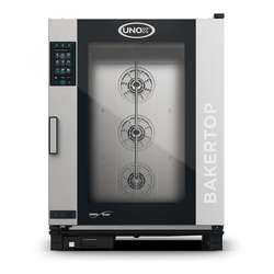 UNOX BAKERTOP MIND.Maps PLUS XEBC-10EU-EPLM Professioneller Countertop-Ladenbackofen 10 Einschübe 600x400 Elektrisch Türöffnung links