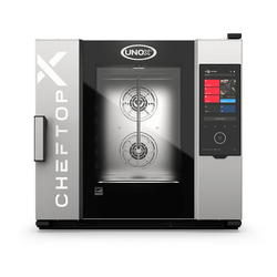 UNOX CHEFTOP-X XEDA-0621-EXLS Professioneller Countertop-Ofen 6 Einschübe GN 2/1 Elektrisch Türöffnung links