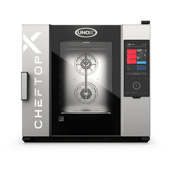 UNOX CHEFTOP-X XEDA-0621-GXLS Professioneller Countertop-Ofen 6 Einschübe GN 2/1 Gas Türöffnung links